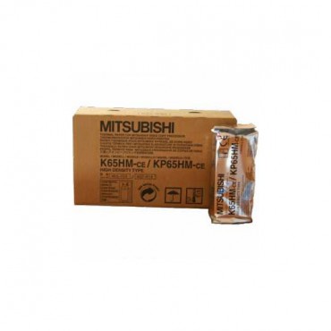 Rouleaux de papier thermique Mitsubishi K65HM/KP65HM (boite de 4)