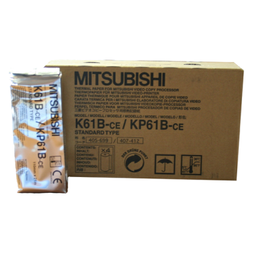 Rouleaux de papier thermique Mitsubishi K61B/KP61B (boite de 4)